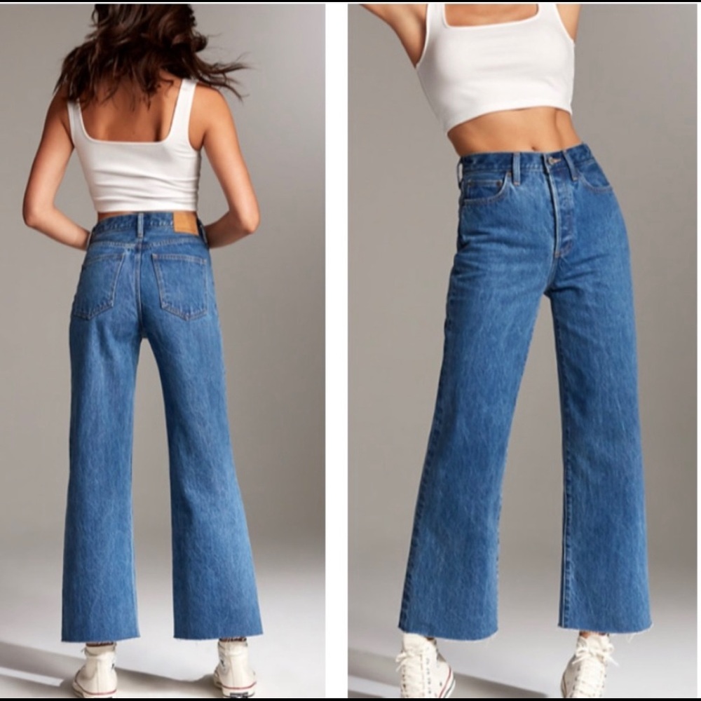 Denim Forum The Farrah Wide Leg Jeans